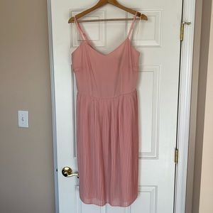 Long Tall Sally Pleated Georgette Dress in Pink (NWT) *This is an LTS original!*